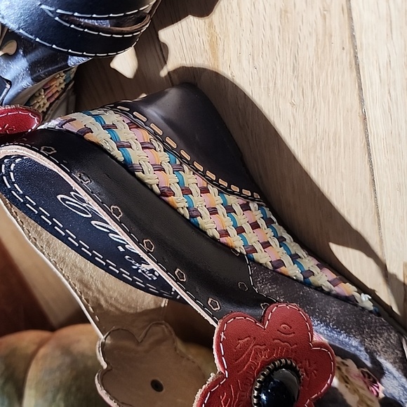 Corkys elite leather sandal wedge - Picture 2 of 6